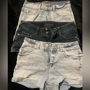 Lot of 3 Jean shorts